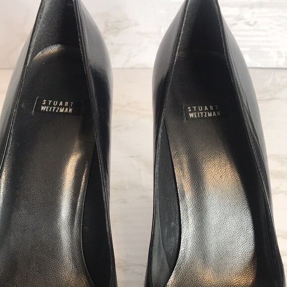 Stuart Weitzman Patent Leather Stiletto black Pumps size 9 AA - Picture 5 of 12